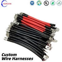 Câble de charge robuste pour batterie avec cosses en cuivre et isolation thermorétractable pour systèmes EV, onduleurs solaires et UPS