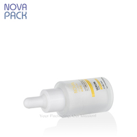 Flacon compte-gouttes en verre dépoli de 20ml 30ml 40ml flacon compte-gouttes cosmétique huile essentielle pour cuticules flacons compte-gouttes blancs avec boîte en papier