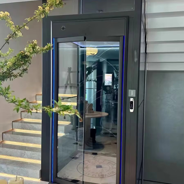 Luxury Hotel Use Electric Residential Lifts Villa Glass Elevator Lift Height Adjustable 3/5 Floors Mini Home Elevator