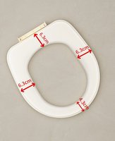 Siège de toilette fixe durable pour usage domestique, adapté aux personnes âgées, aux enfants, aux femmes enceintes, aux maisons de location rurales et aux projets de construction.