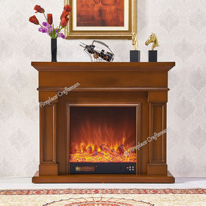 E0 <span class=keywords><strong>Cheminée</strong></span> autoportante blanche de style minimaliste moderne en bois écologique Manteaux de <span class=keywords><strong>cheminée</strong></span> électriques décoratifs - Product Image 1