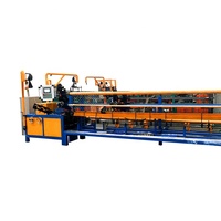 Machine à clôtures à mailles losangées haute vitesse avec commande PLC et moteur de 5,5 kW pour la construction