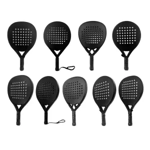 Raquettes de padel personnalisées en fibre de verre et de carbone Protecteur de pagaie OEM 3K/12K/18K raquette de padel en carbone