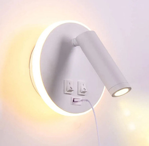 Hot hiện đại trong nhà giường Side <span class=keywords><strong>LED</strong></span> Đèn tường cho khách sạn với USB sạc cổng NỘI THẤT PHÒNG NGỦ cạnh giường ngủ đọc sách <span class=keywords><strong>LED</strong></span> Đèn tường - Product Image 5