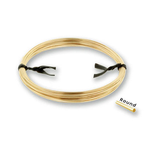 1/20 14K Gold Filled Wire 0.25mm-1.27mm GF Hard Rolling Wire Dead Soft Round Wire For DIY Jewelry Making