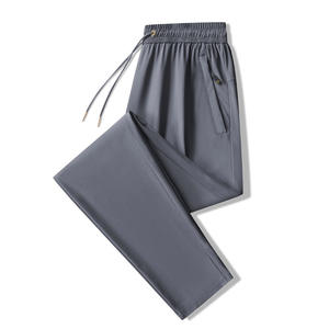 <span class=keywords><strong>Pantaloni</strong></span> Casual estivi in seta di ghiaccio per <span class=keywords><strong>uomo</strong></span> e donna elastici sportivi alla moda allentati ad asciugatura rapida modelli personalizzabili traspiranti - Product Image 4