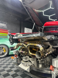 Sistema de Escape Completo Vortex Titanium Gold con Válvulas para Lamborghini Huracan STO EVO 5.2L con Kit de Tubos de Escape de Igual Longitud V10 - Product Image 6