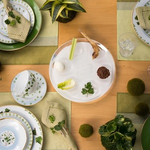 Plateau <span class=keywords><strong>de</strong></span> Seder en acrylique Judaica décoratif, fait main, personnalisable, écologique, blanc ou argenté, élégant plateau <span class=keywords><strong>de</strong></span> service - Product Image 2