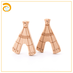 Mordedor de madera de haya Natural personalizado <span class=keywords><strong>para</strong></span> bebé, juguete de dentición al <span class=keywords><strong>por</strong></span> <span class=keywords><strong>mayor</strong></span> - Product Image 5