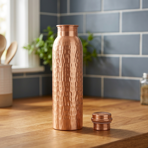 Hammered Copper Eco-Friendly Anti-corrosion Coating <b>Tea</b> <b>Infuser</b> Water Bottle High Insulated Dishwasher Safe Adults Drinking Use - Product Image 1