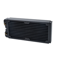 Radiateur en cuivre massif OCOCOO OC-CRD24 240 mm, épaisseur 45 mm, filetage G1/4, 14 ailettes haute densité, radiateur de refroidissement liquide pour PC