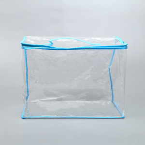 Tùy Chỉnh Trang Chủ Dệt May Quilt <span class=keywords><strong>Bag</strong></span> Comforter Túi <span class=keywords><strong>PVC</strong></span> Trong Suốt Với Xử Lý - Product Image 2