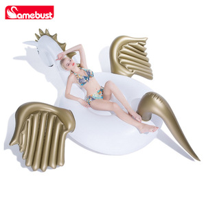 Amebust Inflatable Pegasus <b>Float</b> PVC <b>Pool</b> <b>Lounger</b> Outdoor Swimming Floatation Device - Product Image 4