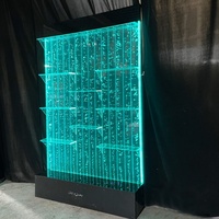 Étagères murales pliables en acrylique avec lumières LED contemporaines à changement de couleur, étanches, à prix d'usine, pour bar à bulles d'eau dansantes d'intérieur