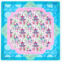 Tapis de jeu de mahjong et de poker pour 4 joueurs, antidérapant, insonorisant, 80 cm x 80 cm, écologique, résistant à l'eau, durable, personnalisable, pour la maison