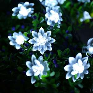 Guirlande lumineuse LED solaire d'extérieur, rechargeable, étanche IP65, télécommande, 1m, décoration de jardin, cour, Noël - Product Image 6