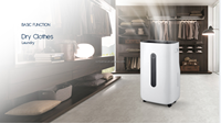 Purificateur d'air HEPA et déshumidificateur-ioniseur pour les maisons de 16 à 20 litres