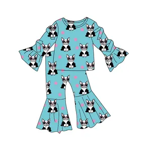 Qingli Ensembles De Vetements Pour Enfants Fille OEM & ODM Pantalons À Manches Longues Et Longs Ensembles Bébé Filles