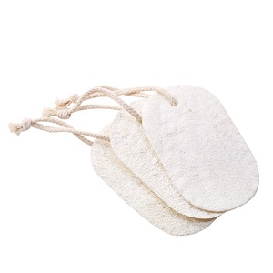 Natural Custom Size Exfoliating Body Sponge Pads <strong>Loofa</strong> /Luffa Bath Loofah With String - Product Image 2