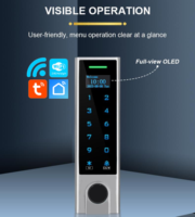Sistema de Control de Acceso a Puertas con Huella Dactilar y RFID WiFi Tuya, con Logotipo Personalizable, Pantalla OLED Exterior Impermeable