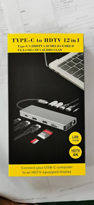 <span class=keywords><strong>Adaptador</strong></span> USB C <span class=keywords><strong>a</strong></span> <span class=keywords><strong>HDMI</strong></span> Dual, estación de acoplamiento 12 en 1 <span class=keywords><strong>a</strong></span> <span class=keywords><strong>HDMI</strong></span> Dual <span class=keywords><strong>VGA</strong></span> RJ45 1000Mbps Gigabit tipo C hub 12 puertos, nuevos productos - Product Image 6