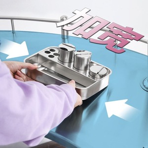Carrito de Instrumentos en Forma de Abanico de Acero Inoxidable 304, de 2 Niveles, Carro Médico para Hospital y Clínica Dental - Product Image 2