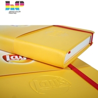 Carnet de notes A5 à couverture en cuir PU personnalisé respectueux de l'environnement Carnet de notes de journal d'affaires imprimé en cuir