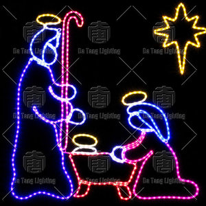 Décoration lumineuse de Noël LED plate pour l'extérieur, les espaces publics et les événements festifs - Product Image 4