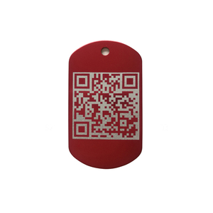 Thẻ ID Chó Mã <span class=keywords><strong>QR</strong></span> Kim Loại Tùy Chỉnh Thẻ Tên Chó Bằng Kim Loại Thẻ Laser Khắc Mã <span class=keywords><strong>QR</strong></span> Đĩa Chó - Product Image 1
