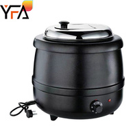 Hôtel Commercial Restaurant Pot Thermique Électrique Soupe Chauffante Pot En Acier Inoxydable Réchauffeur De Nourriture Conteneur 10/13L Réchauffeur De Soupe