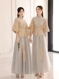 2025 nouveau printemps Xiuhe femmes grande taille Style chinois robe de demoiselle d'honneur pour adultes traditionnel chinois mariage soeurs chinois - Product Image 5