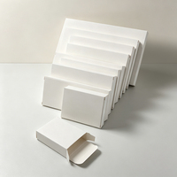 Boîte pliante en papier cartonné blanc personnalisée avec couvercle rabattable pour l'emballage de thé, cosmétiques, bijoux, cadeaux et produits