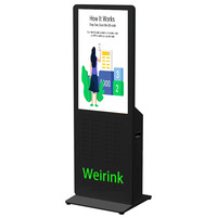 Vente en gros de chargeurs de téléphone portable pour cafés et magasins partage de batterie externe batterie externe solaire station avec écran publicitaire