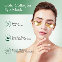 Masque pour les yeux hydratant jetable coréen en gros OEM, anti-âge, au collagène médical, patchs dorés 24K pour les yeux, pour la nuit