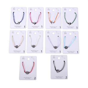 Bracciale con ancora in acciaio inossidabile, set da 12 pezzi, catena colorata con corda, gioielli da donna, idea regalo - Product Image 2