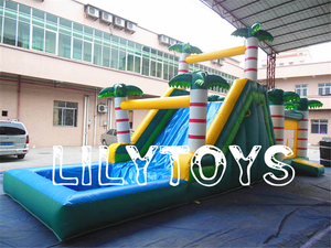 Toboggan gonflable pour enfants de qualité commerciale, petit toboggan aquatique gonflable pas cher à vendre - Product Image 2