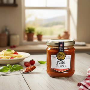 Pesto Rojo Buongustaio Piemonte, Salsa de Tomate 100% Líquida, Certificación HACCP, Frasco de Vidrio, Sin Aditivos, 18% Brix - Product Image 3