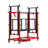 Échafaudage Électrique 320KG 3M Plateforme de Levage Portable avec Stabilisateurs Plateforme d'Échafaudage Mobile