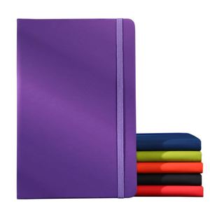 Agenda promotionnel recyclé de luxe avec sangle personnalisée, organiseur imprimé sur mesure, journal de poche A5, carnet à couverture rigide en cuir PU - Product Image 1