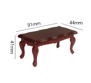1/6 1/12 Puppenhaus Simulation Miniatur Mini Kleiner Couch tisch Modell Dekor - Product Image 2