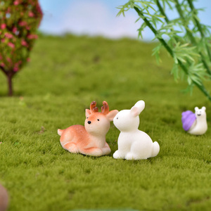 Set di Statuette da Giardino a Tema Cartone Animato: Delfino, Leopardo, Gatto, Volpe, Coniglio - Mini Artigianato in Resina per Ornamento da Scrivania, Decorazione Casa, Regalo per Bambini - Product Image 2