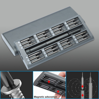 Kit d'outils de réparation Kingsdun 24 en 1 avec embouts magnétiques colorés en acier OEM, tournevis T8 pour produits électroniques