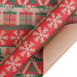 Industrial Wholesale Ink Printing Kraft <b>Paper</b> Gift Wrapping <b>Paper</b> <b>Roll</b> for Wine Bag Clothing Daily Gift Outer Packaging - Product Image 2