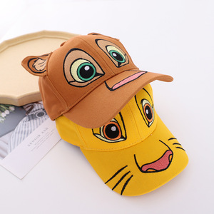 Venta al por mayor lindo <span class=keywords><strong>Tigre</strong></span> niños gorra de alta calidad de algodón de dibujos animados animales sombreros bordados gorra de béisbol personalizada para niño niña - Product Image 3