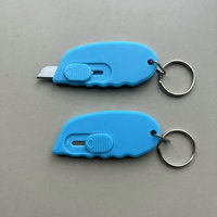 Couteau utilitaire miniature rétractable portable, porte-clés, coupe-boîte de poche, ouvre-lettre, outil de déballage de colis express, papeterie de bureau