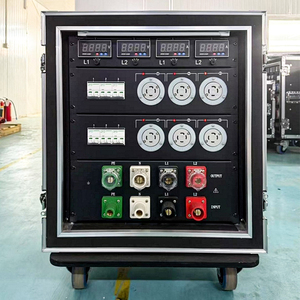 12U 24 Way Power Distro Box Power Distribution Rack Electrical 3 Phase 400A Camlock Portable Stage Audio Equipment - Product Image 1