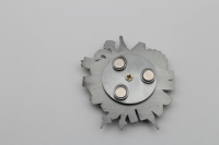 Aimant de réfrigérateur en métal personnalisé de luxe, sur mesure, fabriqué en usine OEM/ODM, souvenir touristique de Macao rotatif