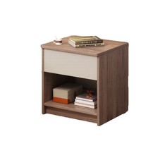 Table de chevet moderne minimaliste en pierre, best-seller, avec plateau en bois et 2 tiroirs, pour hôtels, gîtes, meubles de rangement pour chambre à coucher