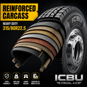 Pneu de camion Joyroad Doupro Fleet, bande de roulement extra profonde, pneu radial pour semi-remorque, pneu de traction tout-terrain 11R22.5 315/80R22.5 - Product Image 6