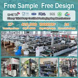 Digital Design Logo Printed Custom Mylar Plastic 3.5g 7g 14g 28g Stand-up Baggies Zip Lock Food Mylar Pouch <strong>Bag</strong> - Product Image 6